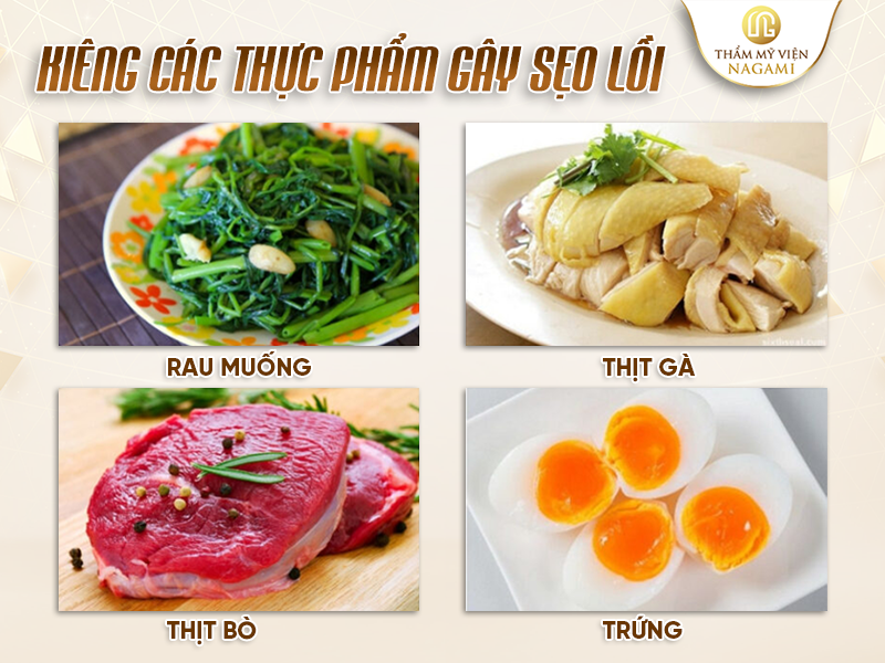 Kiêng các thực phẩm gây sẹo lồi