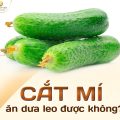 Cắt mí ăn dưa leo được không?